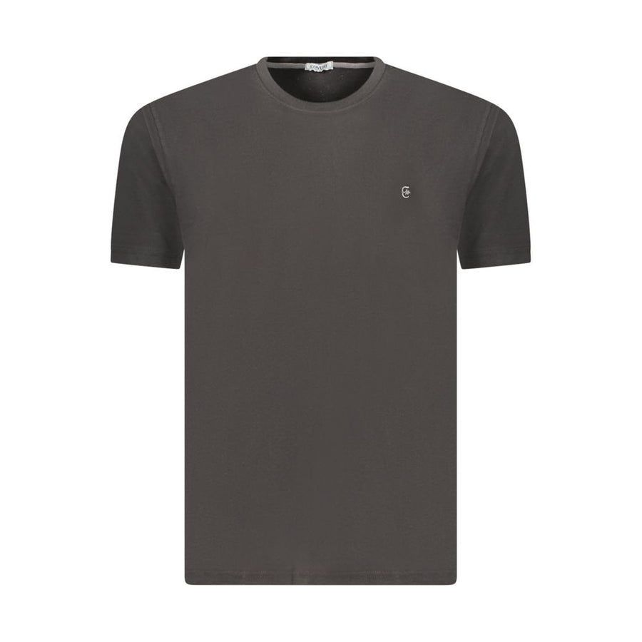 Black Cotton Men's T-Shirt