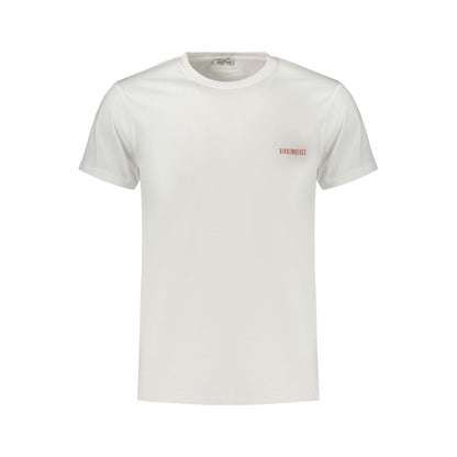 White Cotton Mens T-Shirt