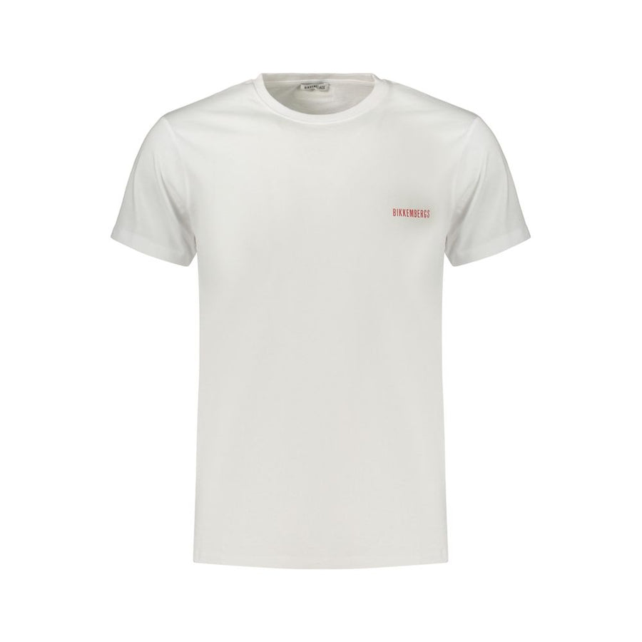 White Cotton Mens T-Shirt