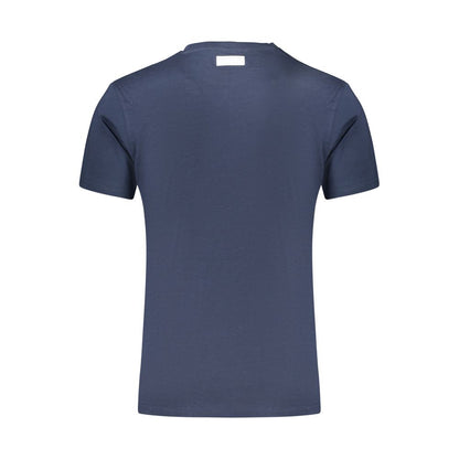 Blue Cotton Men's T-Shirt
