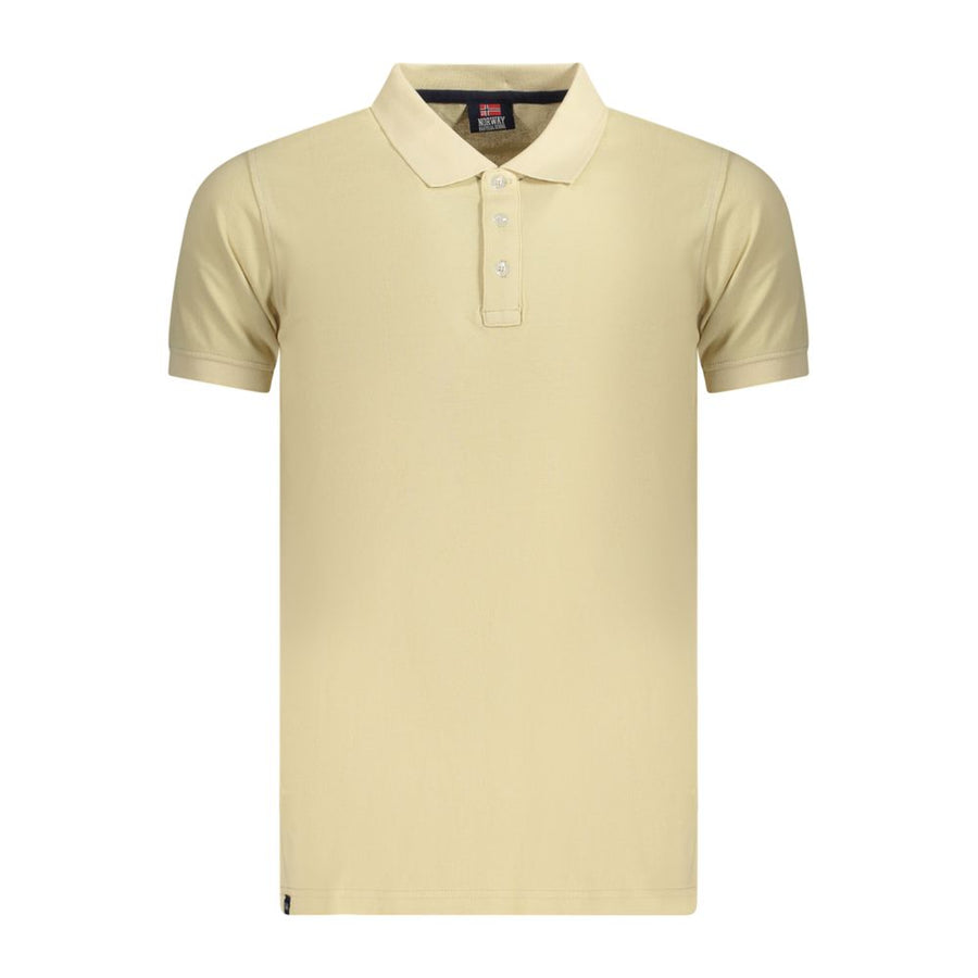 Beige Cotton Men's Polo