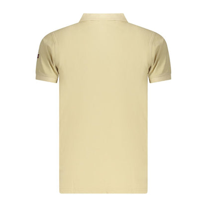 Beige Cotton Men's Polo
