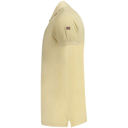 Beige Cotton Men's Polo
