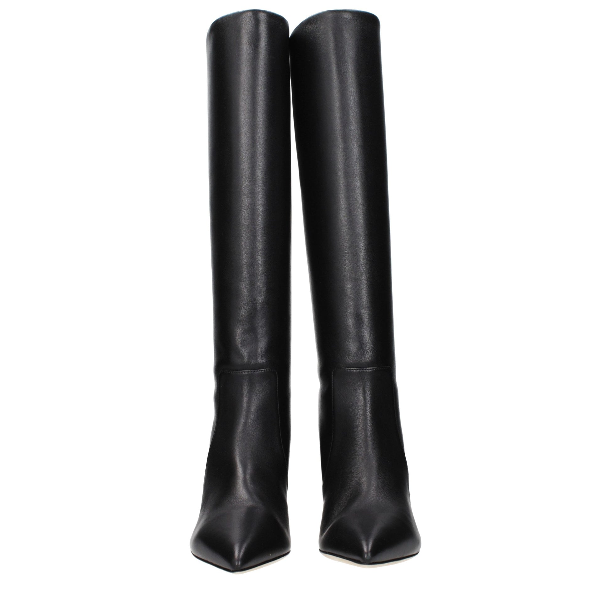 Black Leather Ankle Boots