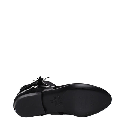 Black Leather Ankle Boots