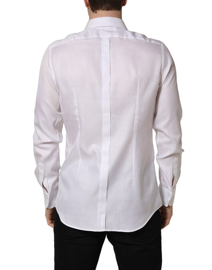 White Cotton Collared Dress Formal Men Shirt