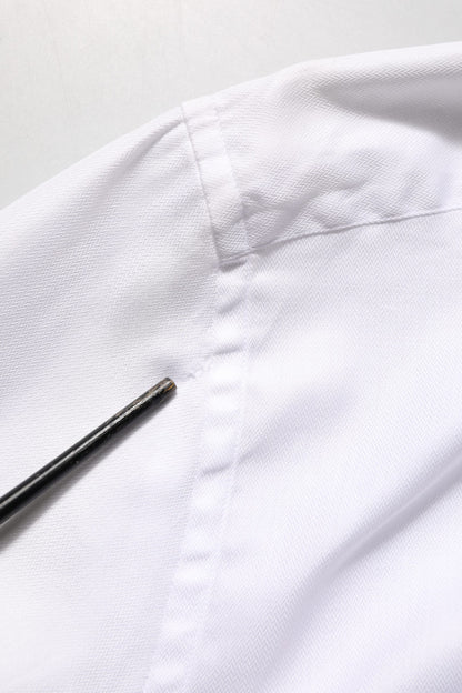 White Cotton Collared Dress Formal Men Shirt