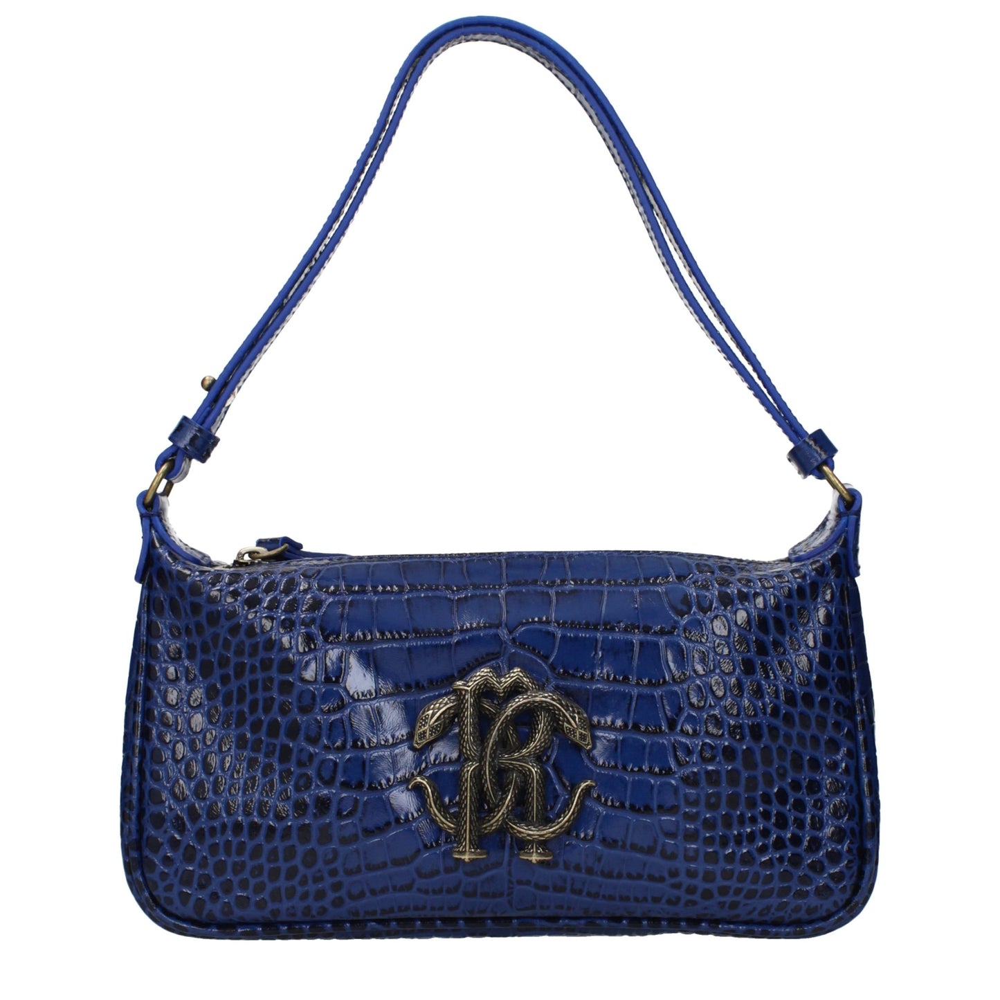 Blue Leather Handbag