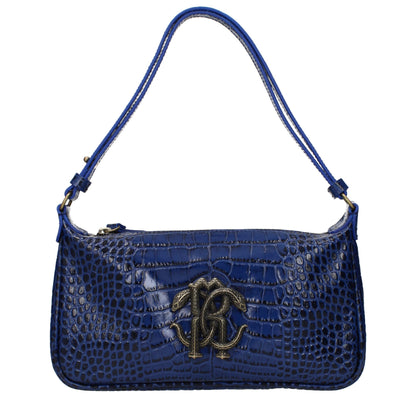 Blue Leather Handbag
