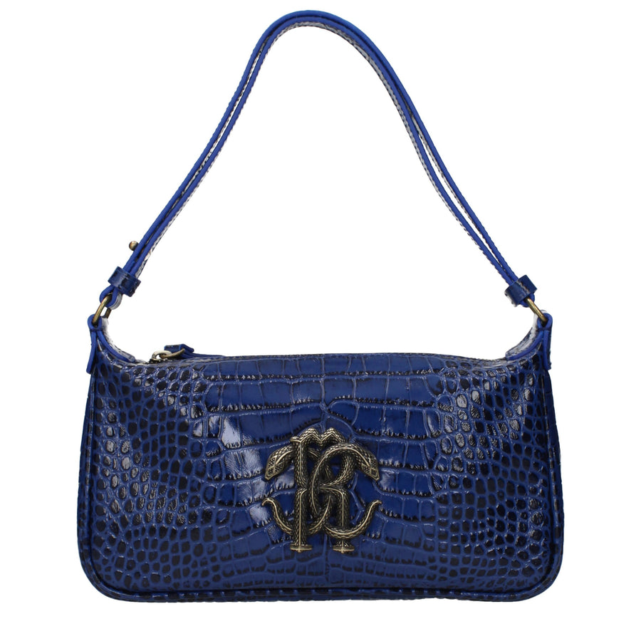 Blue Leather Handbag
