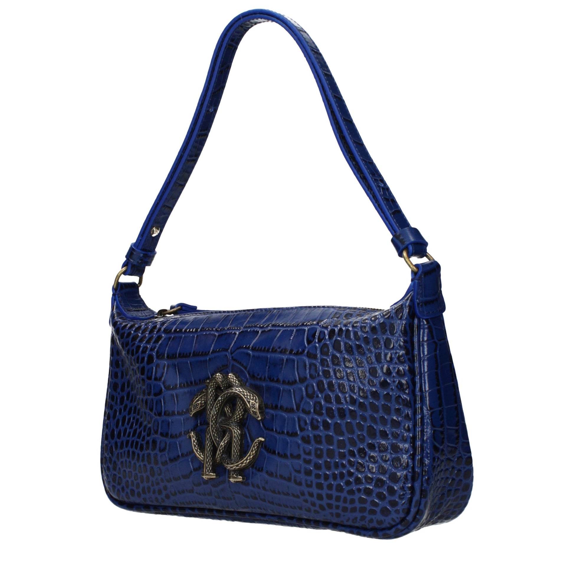 Blue Leather Handbag