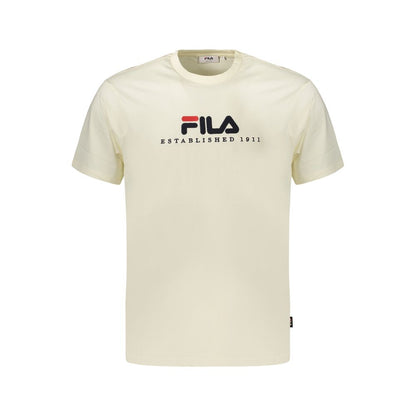 Beige Cotton Men's T-Shirt