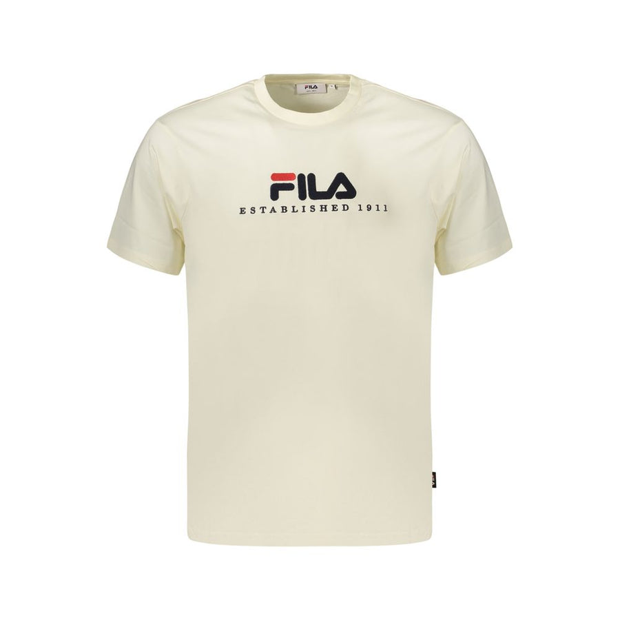 Beige Cotton Men's T-Shirt
