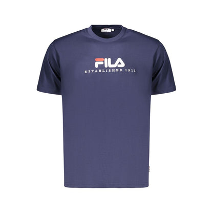 Blue Cotton Men's T-Shirt