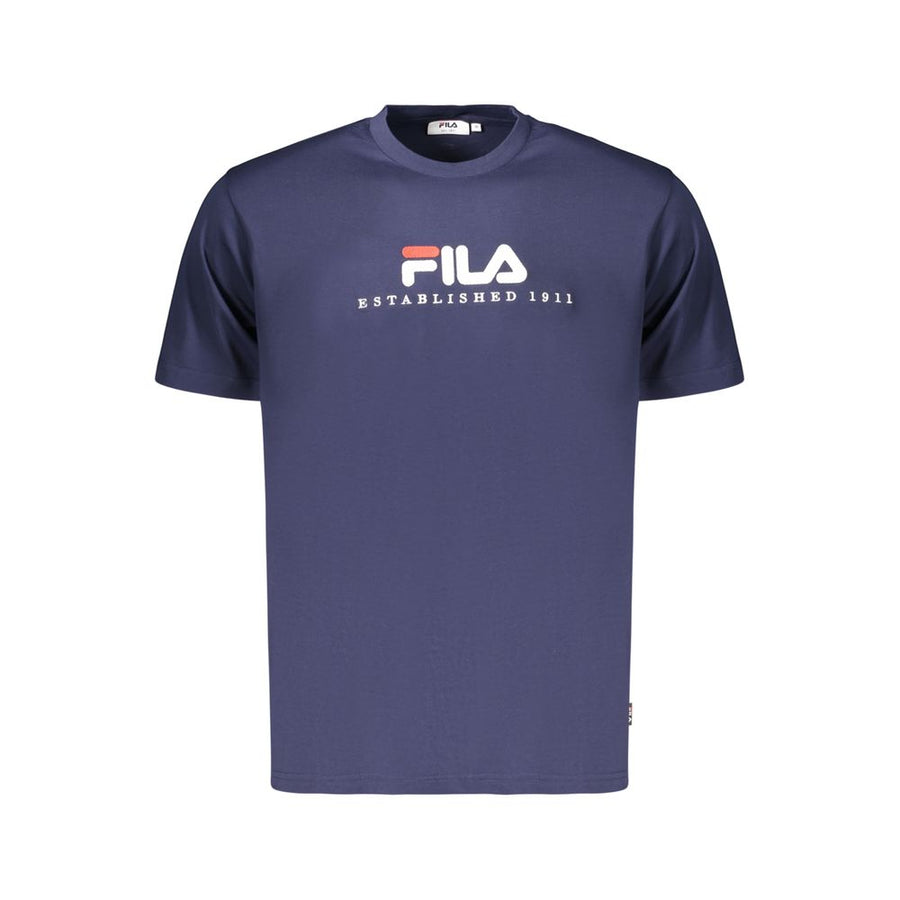 Blue Cotton Men's T-Shirt