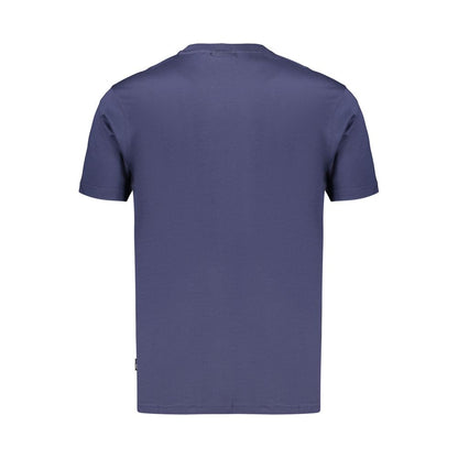 Blue Cotton Men's T-Shirt