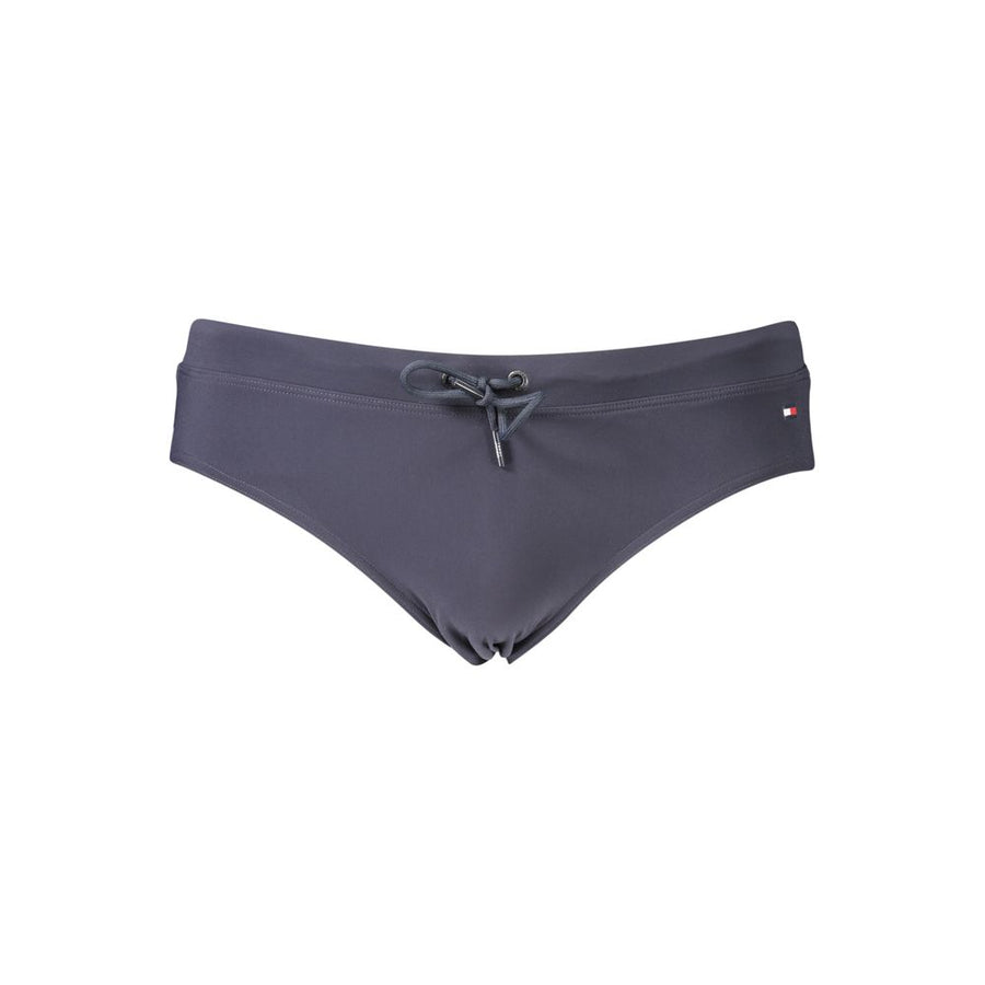 Blue Polyester Men's Swimwear