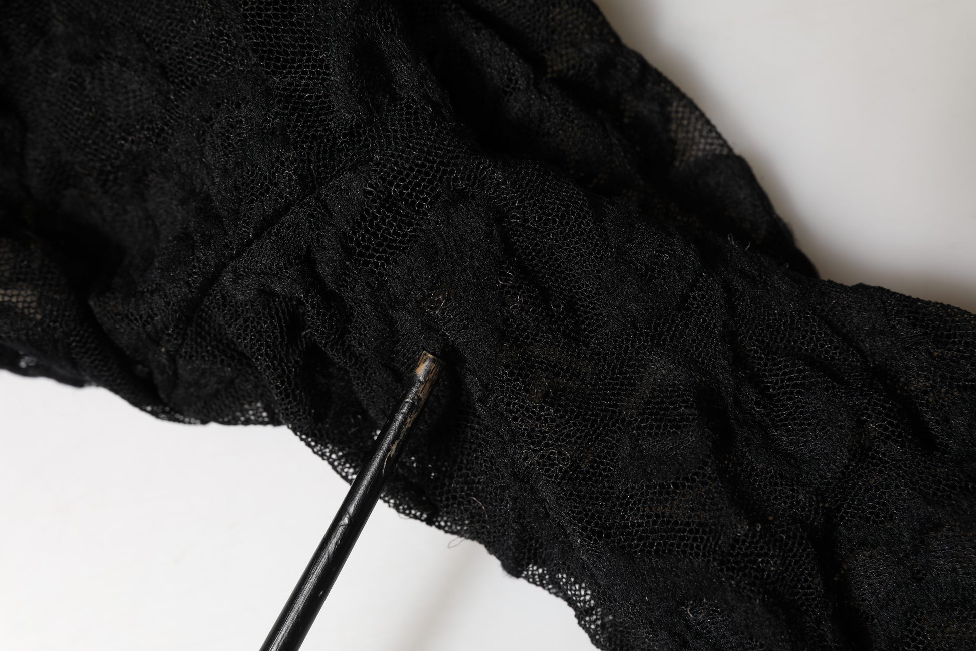 Black Floral Lace Turtle Neck Long Sleeve Top