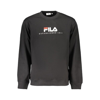 Black Cotton Men's Sweatshirt