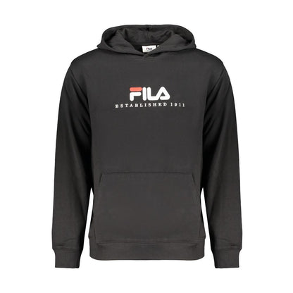 Black Cotton Men's Sweatshirt