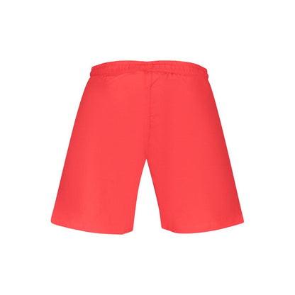 Rosso Poliestere Uomo Swim Shorts