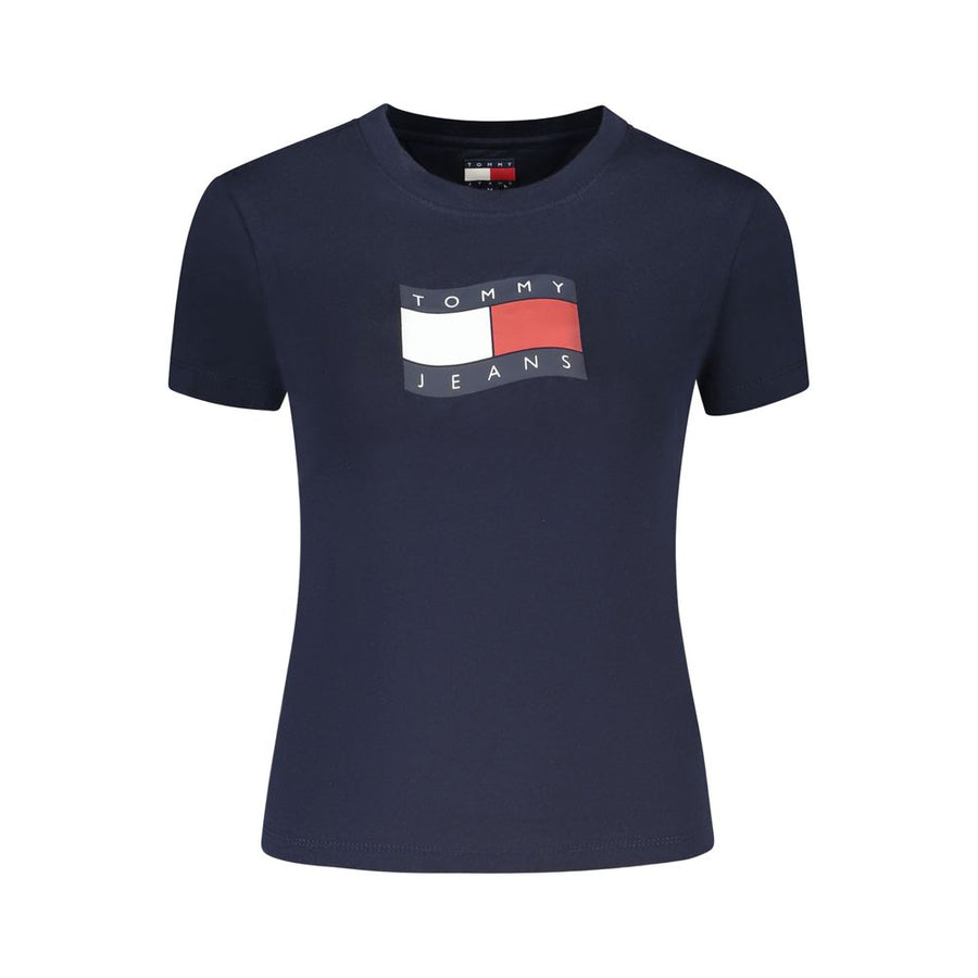 Blue Cotton Women's T-Shirt