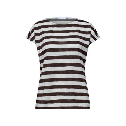 Brown Polyester T-Shirt