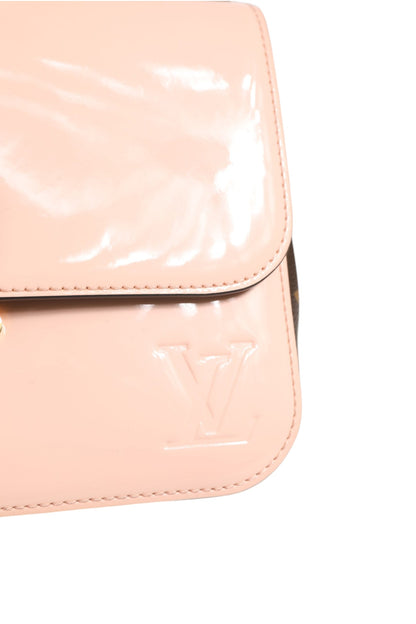 Pink Vernis and Monogram Canvas Cherrywood BB Shoulder Bag