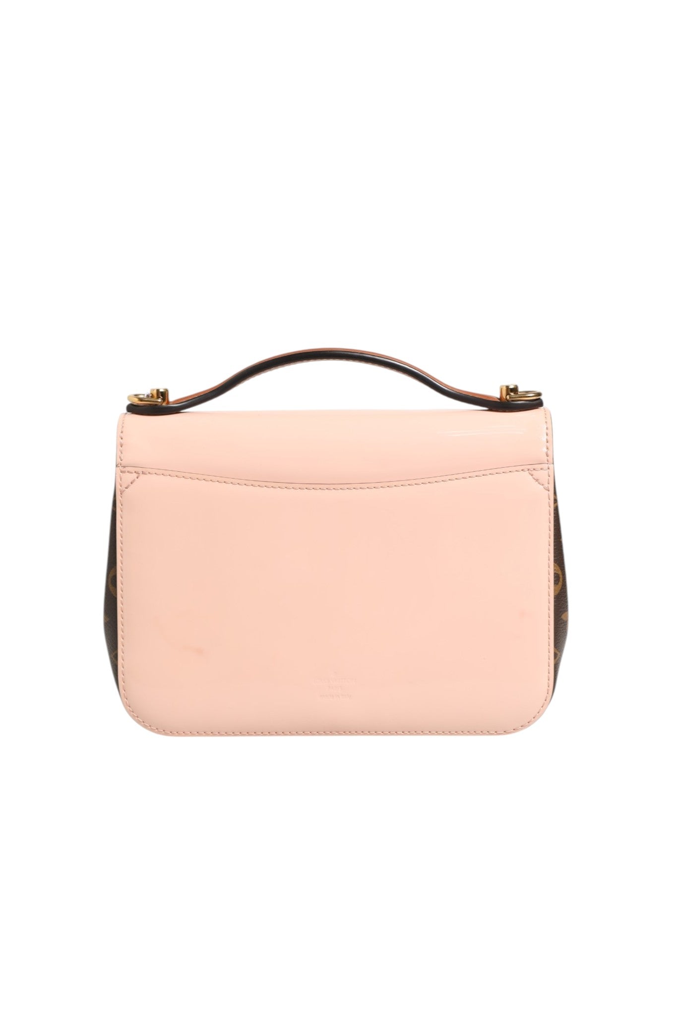 Pink Vernis and Monogram Canvas Cherrywood BB Shoulder Bag