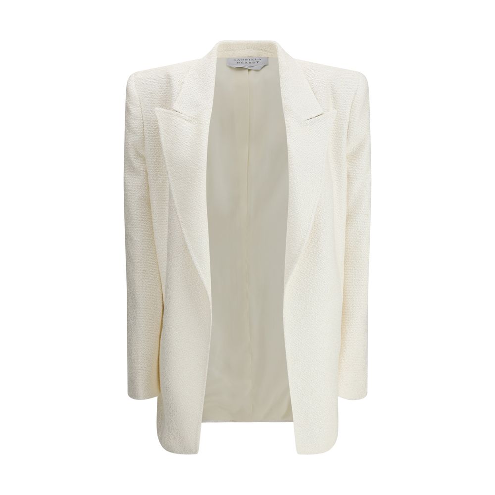 Beige Silk Blazer