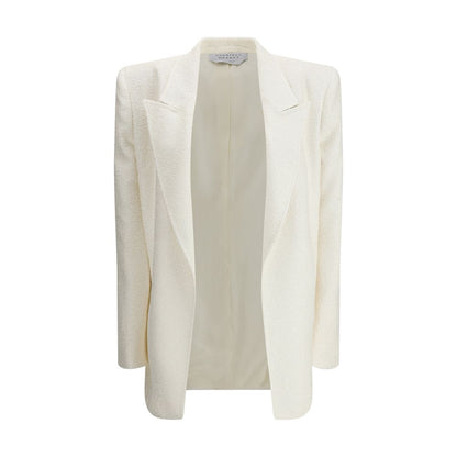 Beige Silk Blazer