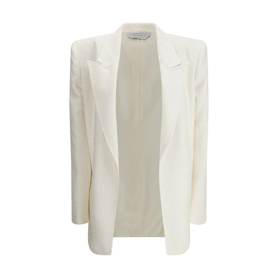 Beige Silk Blazer