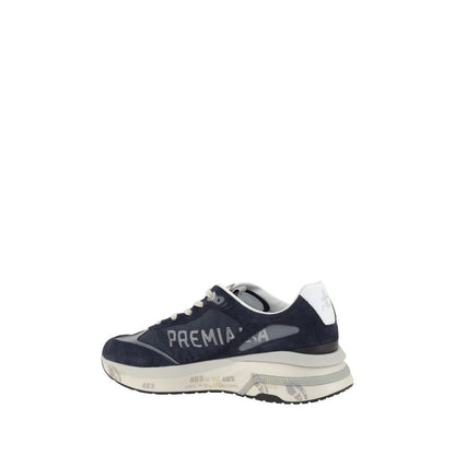 Blue Calf Leather Bos Taurus Athletic Sneakers