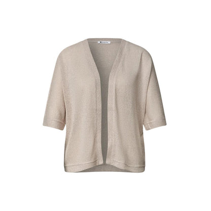 Gray Polyester Cardigan