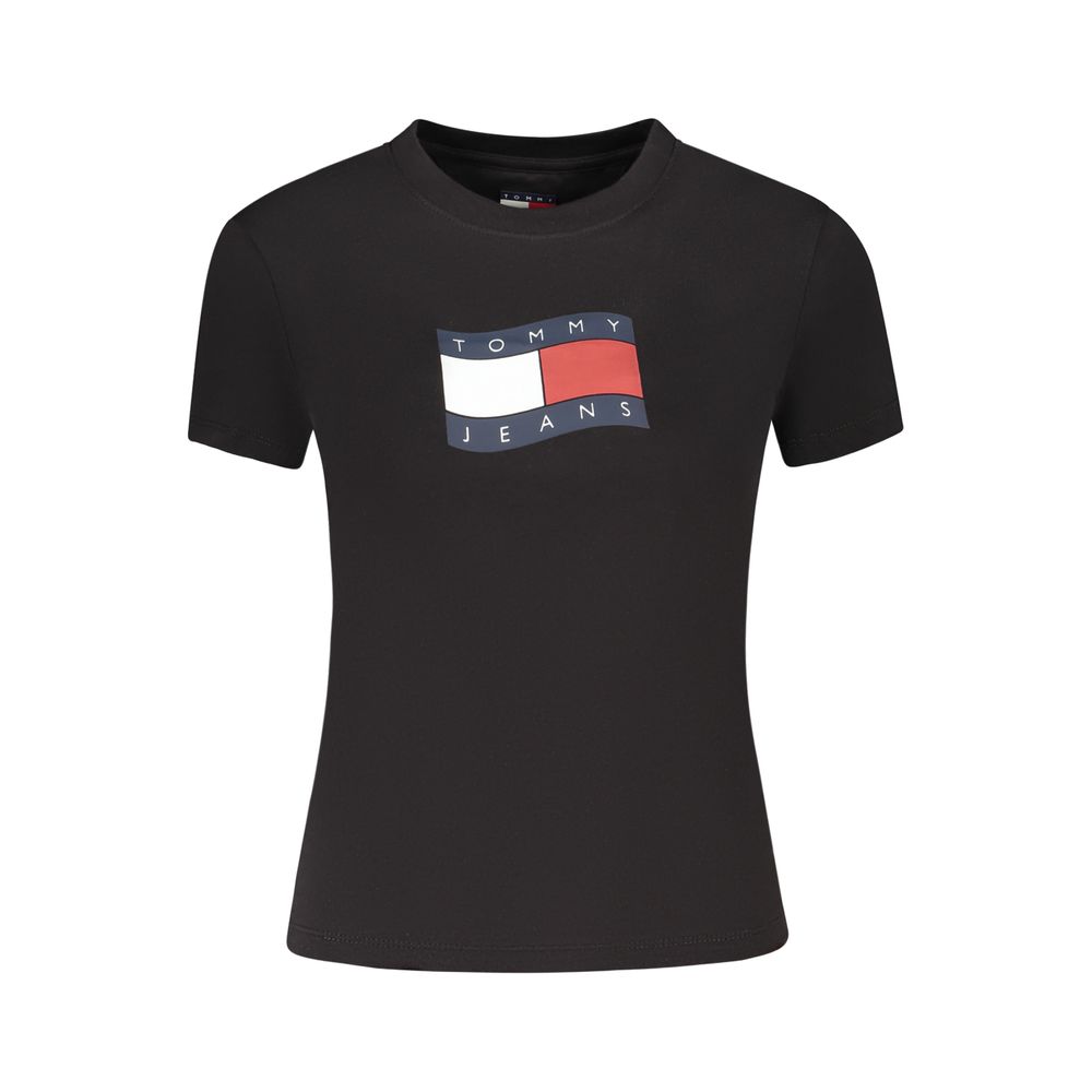 Black Cotton Women's T-Shirt