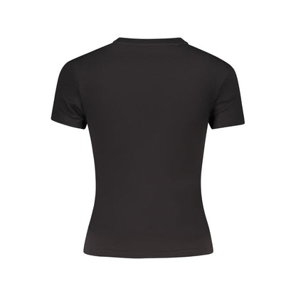 Black Cotton Women's T-Shirt