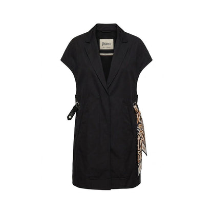 Black Cotton Casual Dress