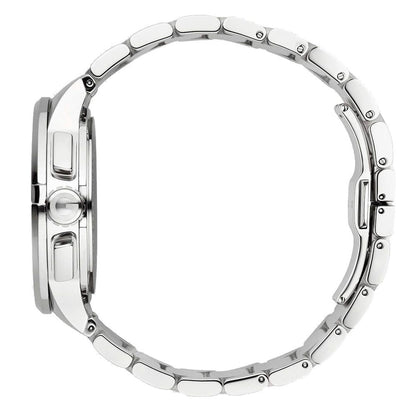 Gray Stainless Steel Dress Watch