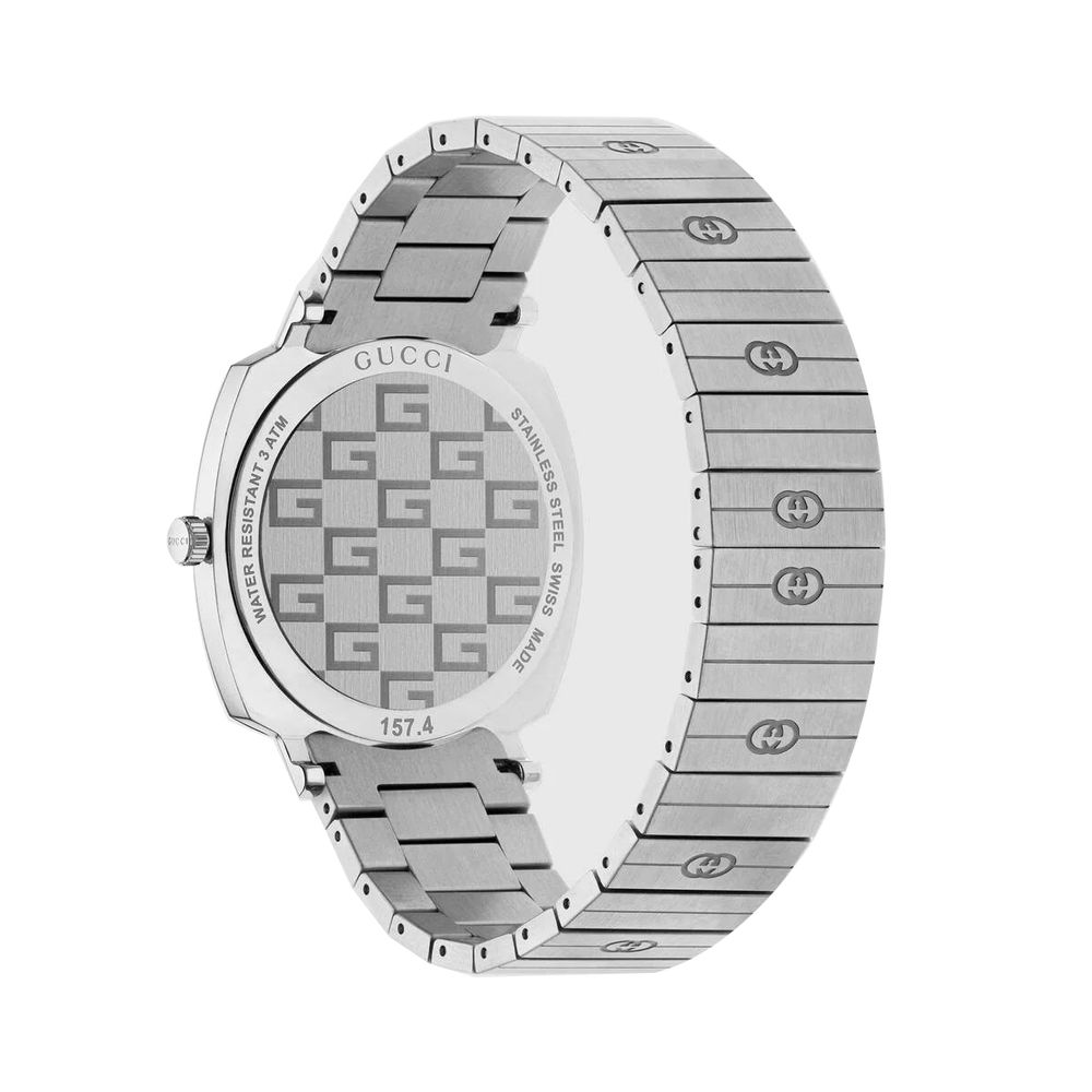 Gray Stainless Steel Dress Watch