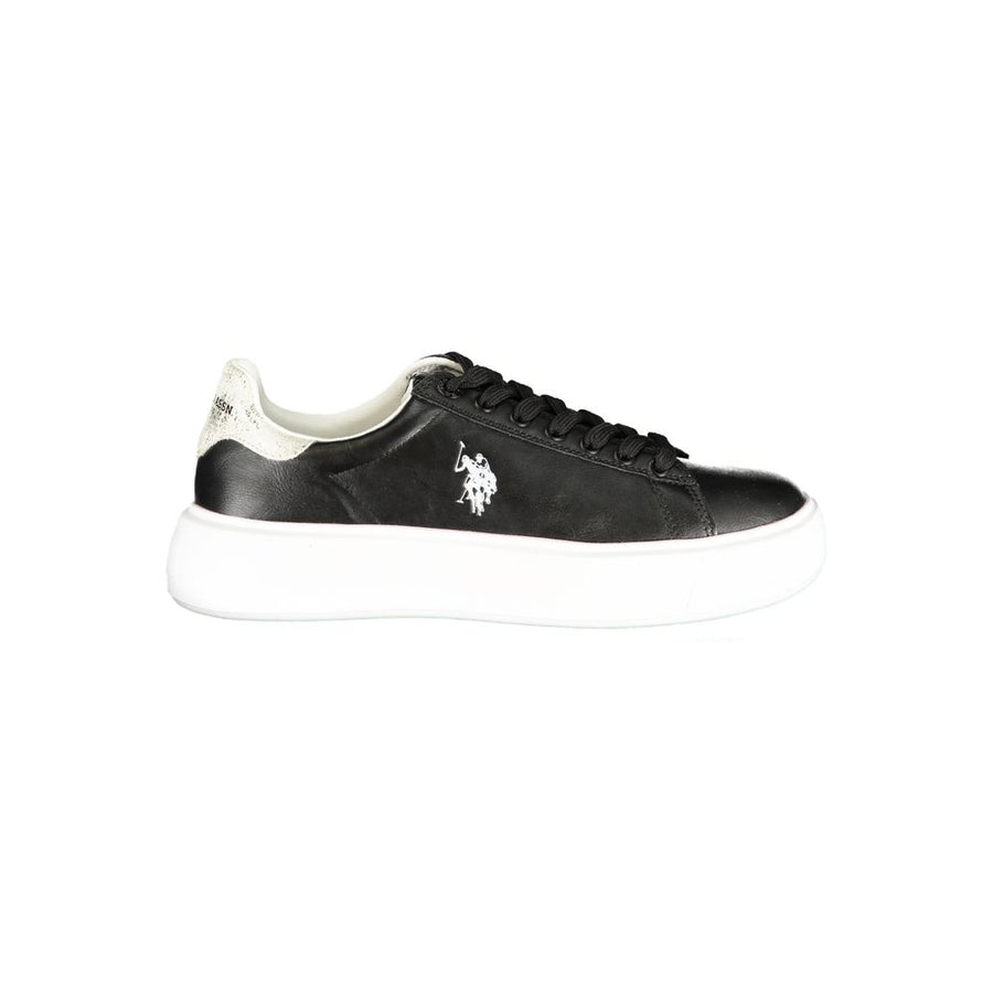 Black Polyurethane Women's Sneaker