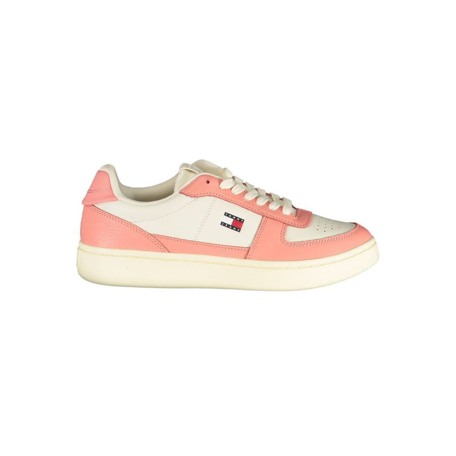 White Polyurethane Women's Sneaker