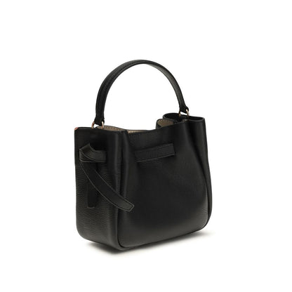 Black Calf Leather Bos Taurus Backet Bag