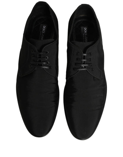 Black Suede Lace Up Derby Dress Formal Shoes