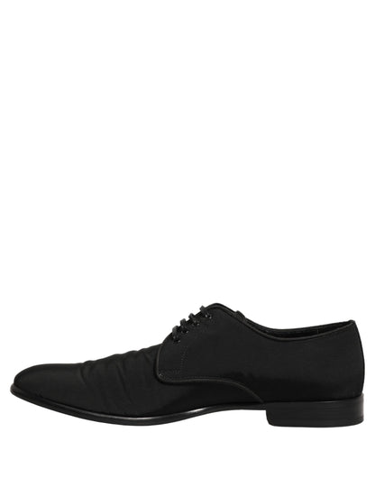 Black Suede Lace Up Derby Dress Formal Shoes