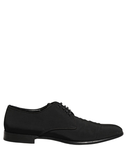 Black Suede Lace Up Derby Dress Formal Shoes