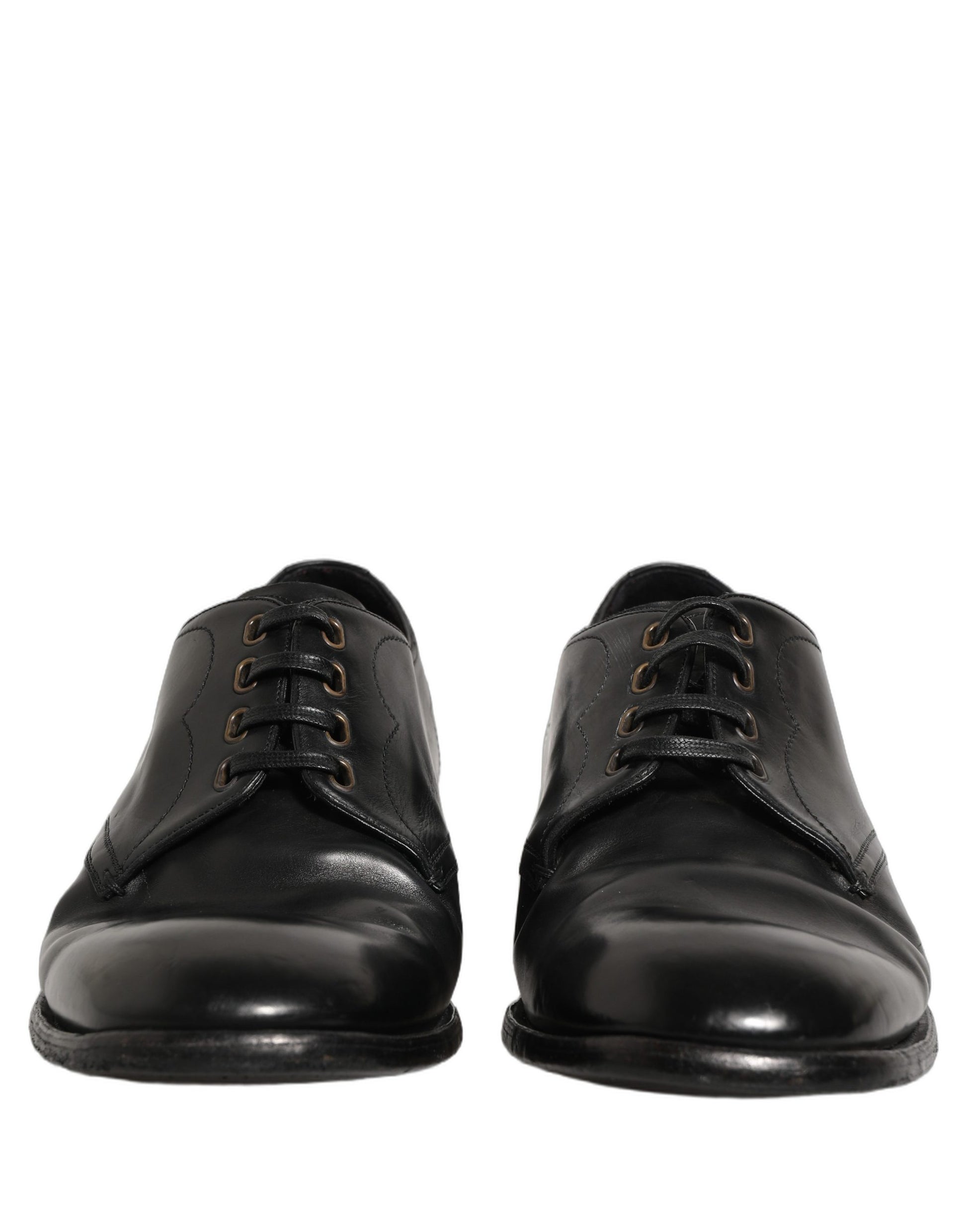 Black Leather Lace Up Derby Dress Formal Shoes