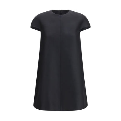 Black Wool Oves Aries Casual Dress