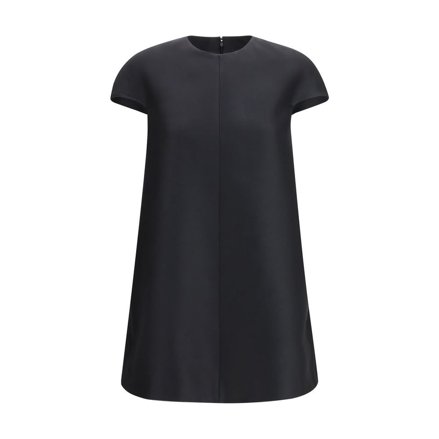 Black Wool Oves Aries Casual Dress
