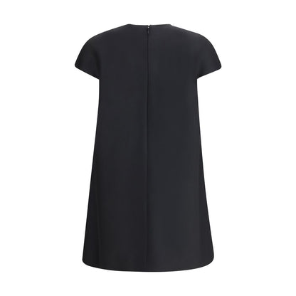 Black Wool Oves Aries Casual Dress