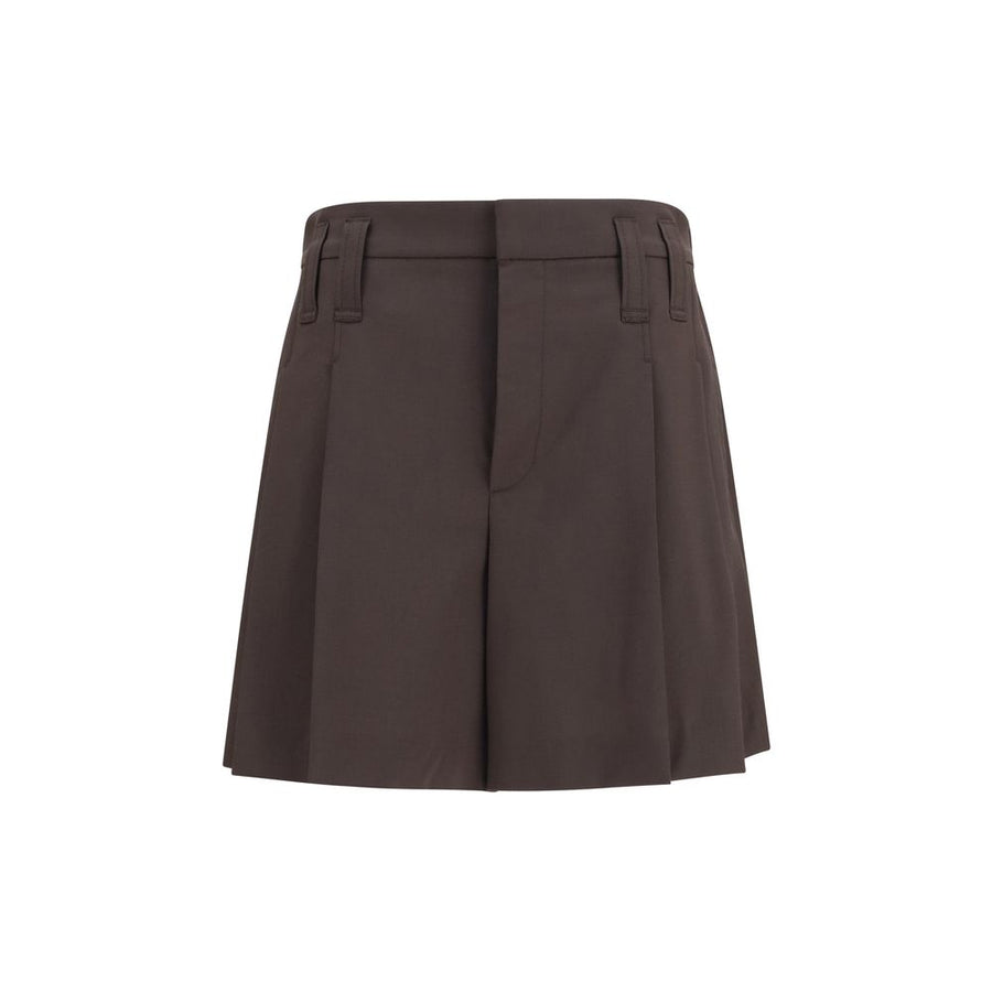 Brown Wool Oves Aries Bermuda Shorts